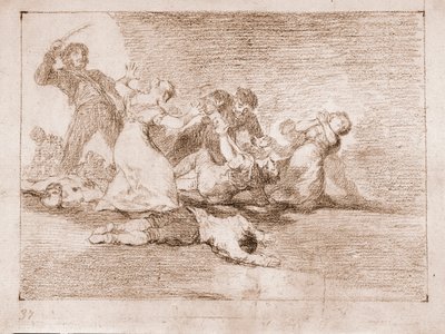 戦争の悲惨さ：悪名高い利益（ドローイング 作： Francisco de Goya