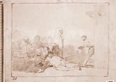 戦争の惨状 : 叫んでも無駄（準備画 作： Francisco de Goya