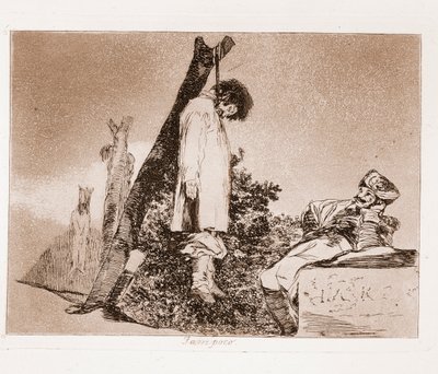 戦争の惨禍：希望はない（下絵からの銅版画 作： Francisco de Goya