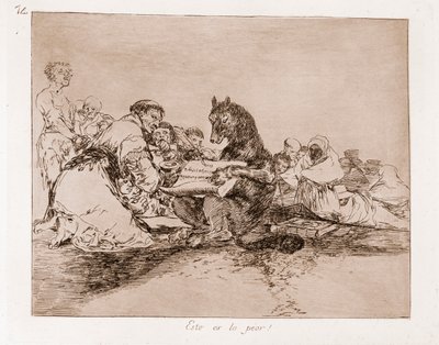 戦争の惨状：これは最悪だ（下絵からのエッチング 作： Francisco de Goya
