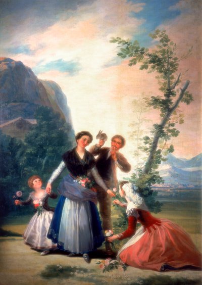 花屋または春、1786 作： Francisco de Goya