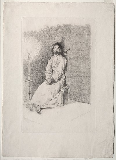 絞首刑の男 作： Francisco de Goya