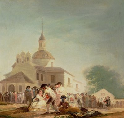 1788年、マドリードのサンイシドロのエルミタージュ美術館 作： Francisco de Goya