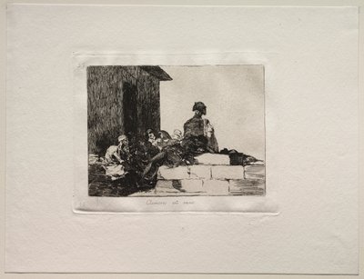 戦争の恐怖: 上訴は無駄に 作： Francisco de Goya