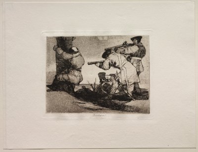 戦争の恐怖：野蛮人！ 作： Francisco de Goya