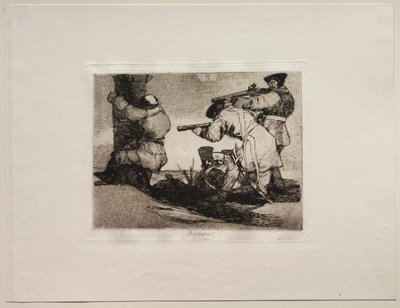 戦争の恐怖：野蛮人！ 作： Francisco de Goya