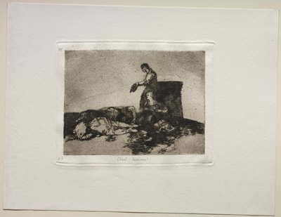 戦争の恐怖：残酷な悲劇。 作： Francisco de Goya