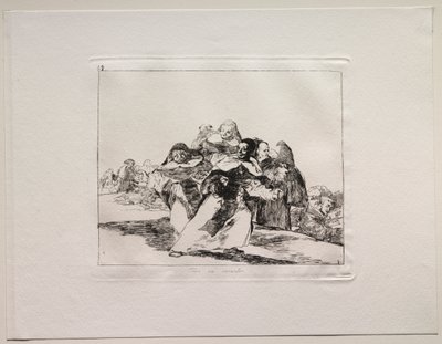 戦争の恐怖：すべてが混乱している 作： Francisco de Goya