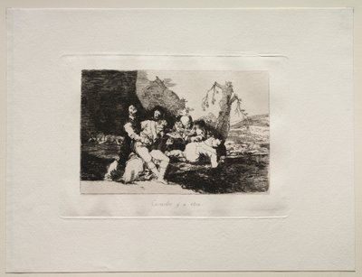戦争の恐怖：彼らを元気にして次へ。 作： Francisco de Goya