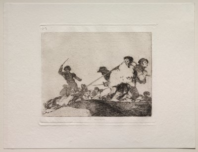戦争の恐怖：彼はそれに値する 作： Francisco de Goya
