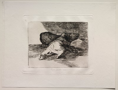 戦争の恐怖：彼はそれから何かを得る. 作： Francisco de Goya