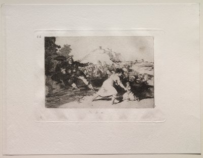 戦争の恐怖：私はそれを見た 作： Francisco de Goya