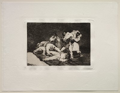 戦争の恐怖：それは同じです 作： Francisco de Goya
