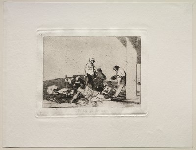戦争の恐怖：叫び声の無駄。 作： Francisco de Goya