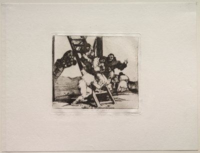 戦争の恐怖: それは難しいステップです! 作： Francisco de Goya