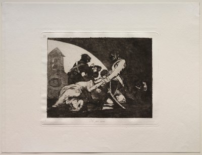 戦争の恐怖：どちらもしないでください。 作： Francisco de Goya
