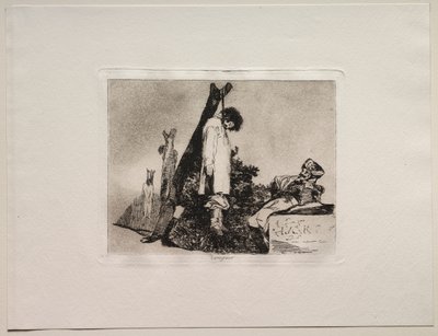 戦争の恐怖：この場合はどちらでもない。 作： Francisco de Goya