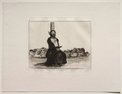 戦争の恐怖: ナイフのせいで 作： Francisco de Goya