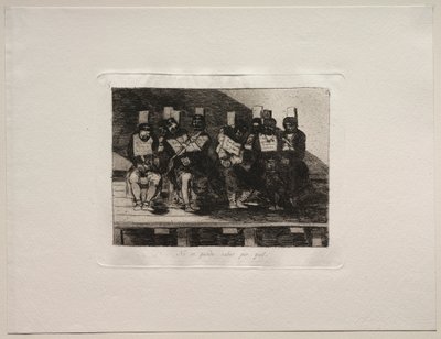 戦争の恐怖：あるカントが理由を語る。 作： Francisco de Goya