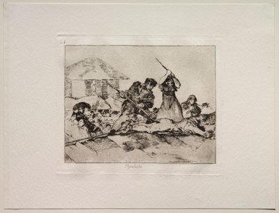 戦争の恐怖: ラブル 作： Francisco de Goya