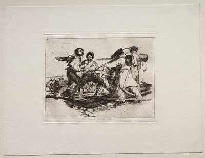 戦争の恐怖：正しいか間違っているか。 作： Francisco de Goya