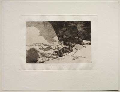 戦争の恐怖：どこかで同じ。 作： Francisco de Goya