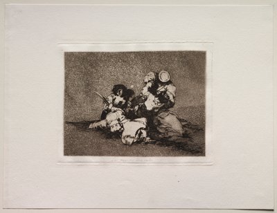 戦争の恐怖：女たちが勇気を与える 作： Francisco de Goya