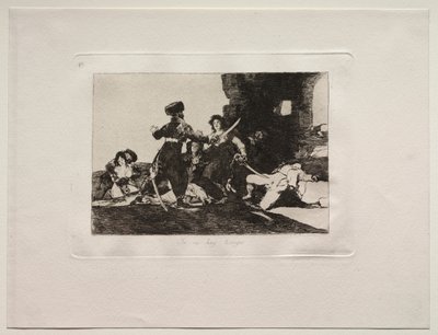 戦争の恐怖：今は時間がありません 作： Francisco de Goya