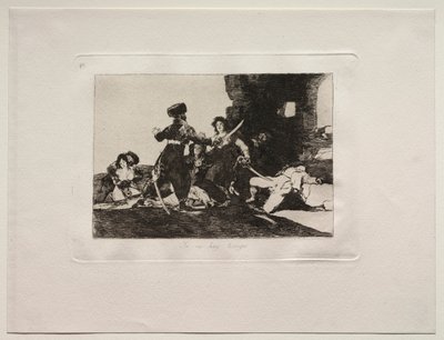戦争の恐怖：時間はありません。 作： Francisco de Goya