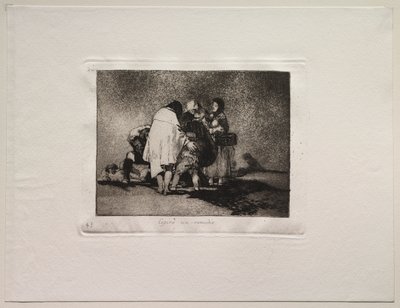 戦争の恐怖: 何もすることがなく、彼は死んだ 作： Francisco de Goya