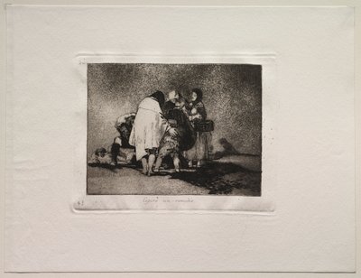 戦争の恐怖：なすべきことは何もなく、彼は死にました。 作： Francisco de Goya