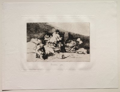 戦争の恐怖：これらもまた。 作： Francisco de Goya