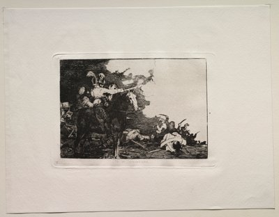 戦争の恐怖: 彼らは同意しない 作： Francisco de Goya