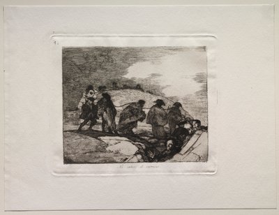 戦争の恐怖: 彼らは道を知らない 作： Francisco de Goya