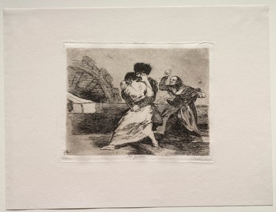 戦争の恐怖: 彼らはそれを好まない 作： Francisco de Goya
