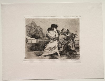 戦争の恐怖：彼らはそれが好きではない。 作： Francisco de Goya