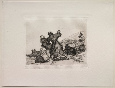 戦争の恐怖：これも。 作： Francisco de Goya