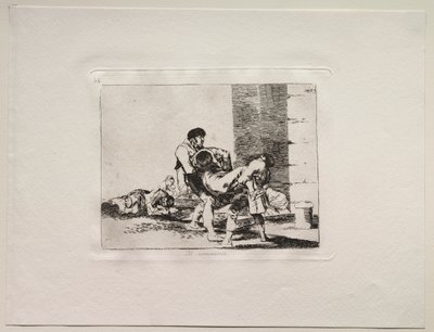 戦争の恐怖：墓地へ 作： Francisco de Goya