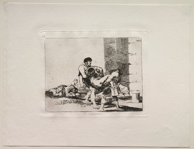 戦争の恐怖：墓地へ。 作： Francisco de Goya