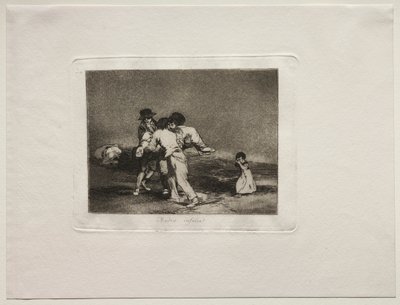 戦争の恐怖: 不幸な母 作： Francisco de Goya