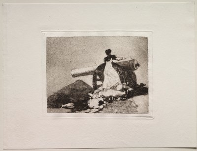 戦争の恐怖：勇気とは！ 作： Francisco de Goya