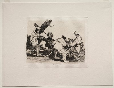 戦争の恐怖：なぜ。 作： Francisco de Goya