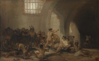 マッドハウスアサイラム 作： Francisco de Goya