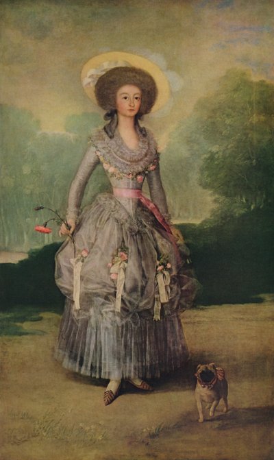 マルケサデポンテホス、c1786 作： Francisco de Goya