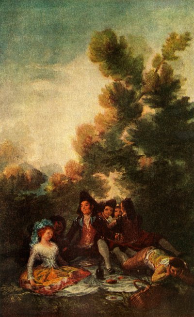 ピクニック、1785-1790、1938 作： Francisco de Goya