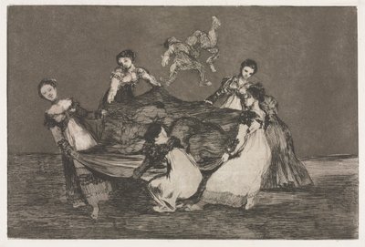 ことわざ：女性の愚かさ 作： Francisco de Goya