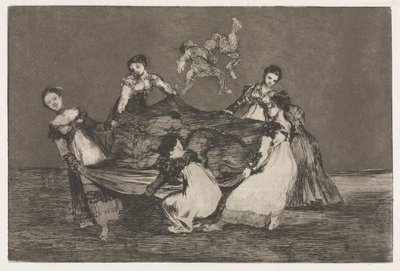 ことわざ：フェミニン・フォリー、1864年。 作： Francisco de Goya