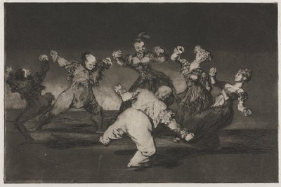 箴言: マリオンが踊るなら、彼女はその結果を受け入れなければならない 作： Francisco de Goya