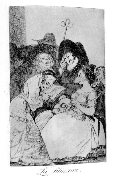 フィリエーション、1799 作： Francisco de Goya