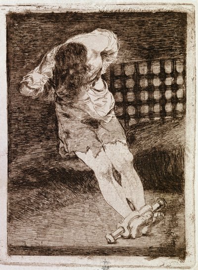 罪を犯した人を排除するのに、拷問を必要としない（Engraving 作： Francisco de Goya